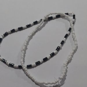 Black and white chokers